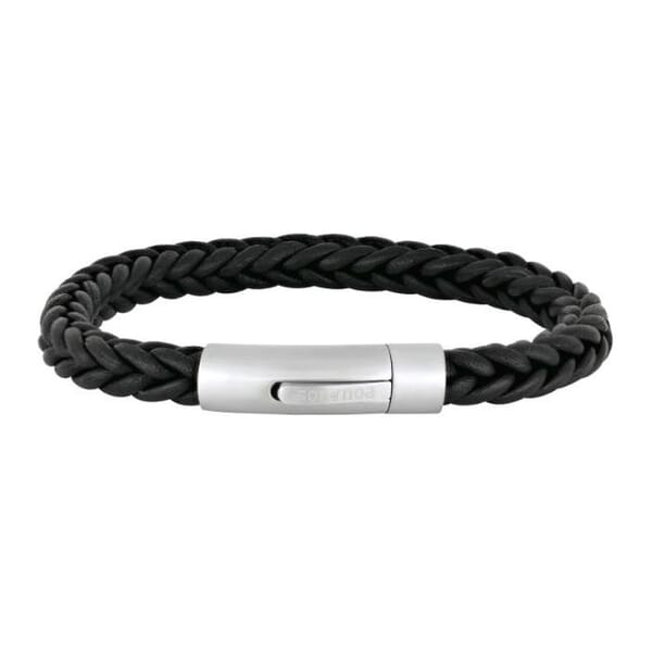 Herrearmbånd i calvelskinn, sort, 19 cm. SON of NOA - 897025BLACK19